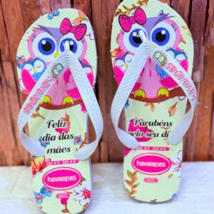 Chinelo Coruja dia das Mães