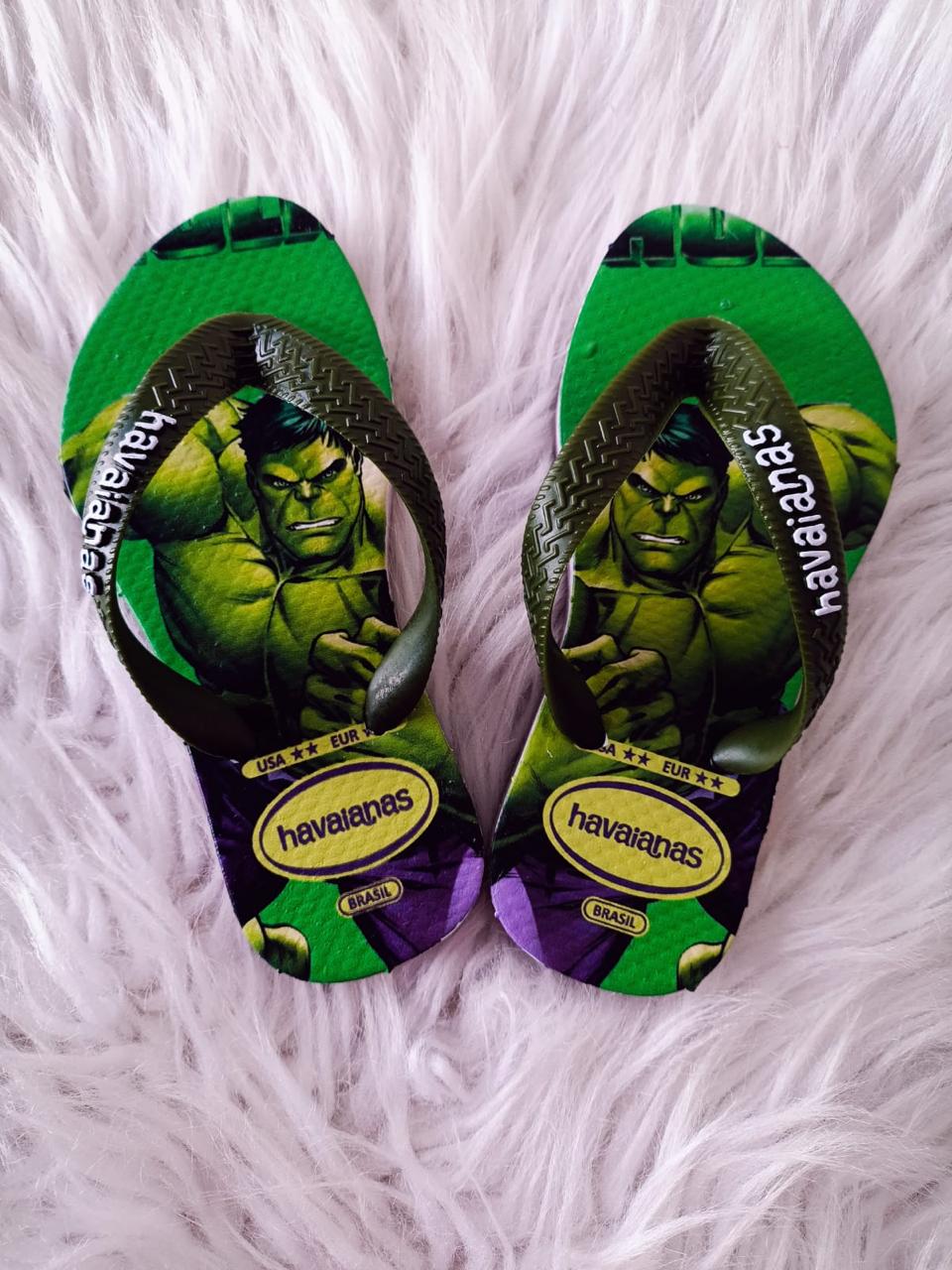 Chinelo infantil Hulk