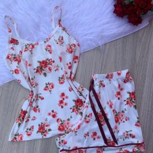 Pijama alça flores EXG