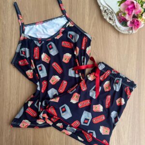 Pijama alça curto Netflix