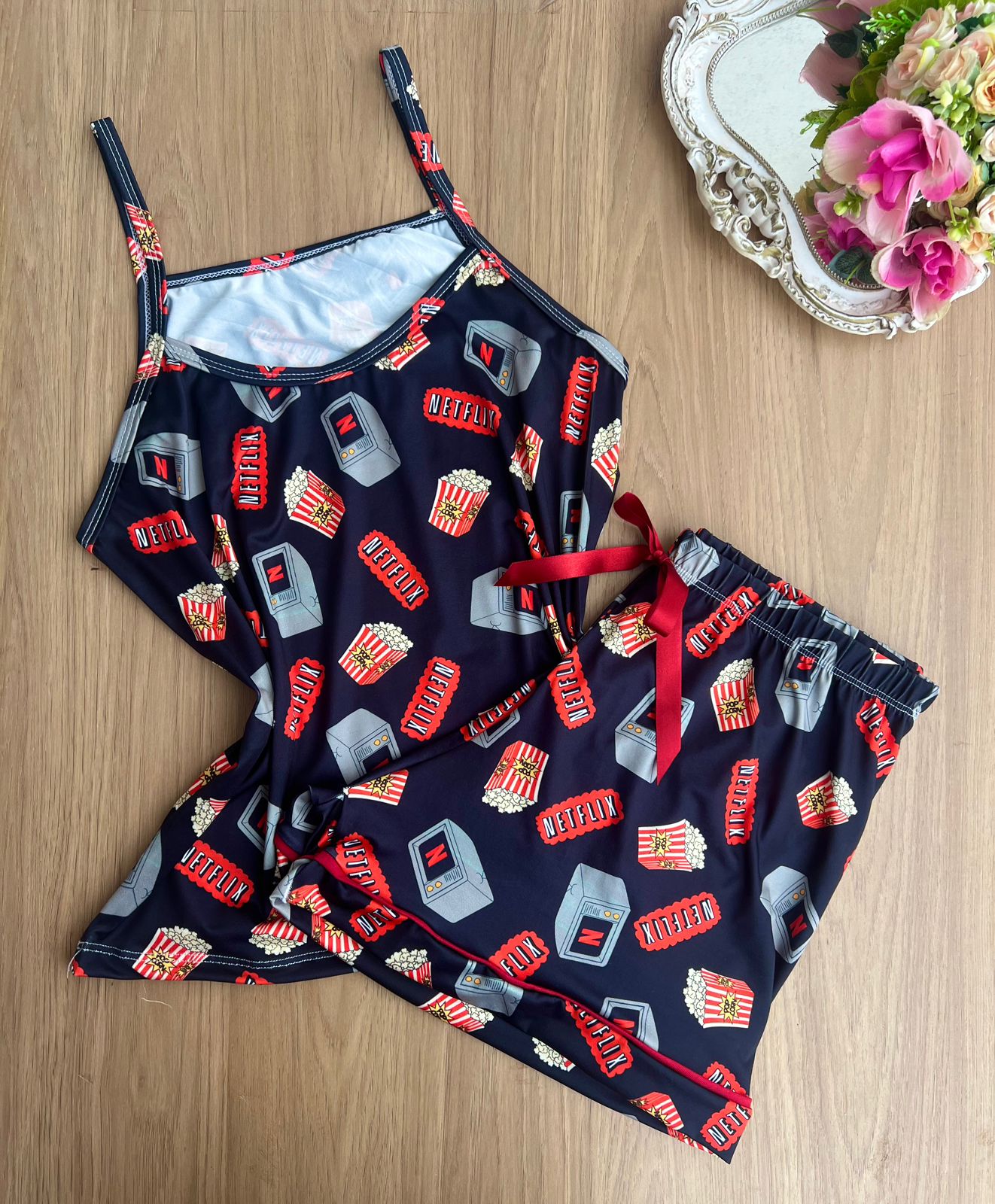 Pijama alça curto Netflix